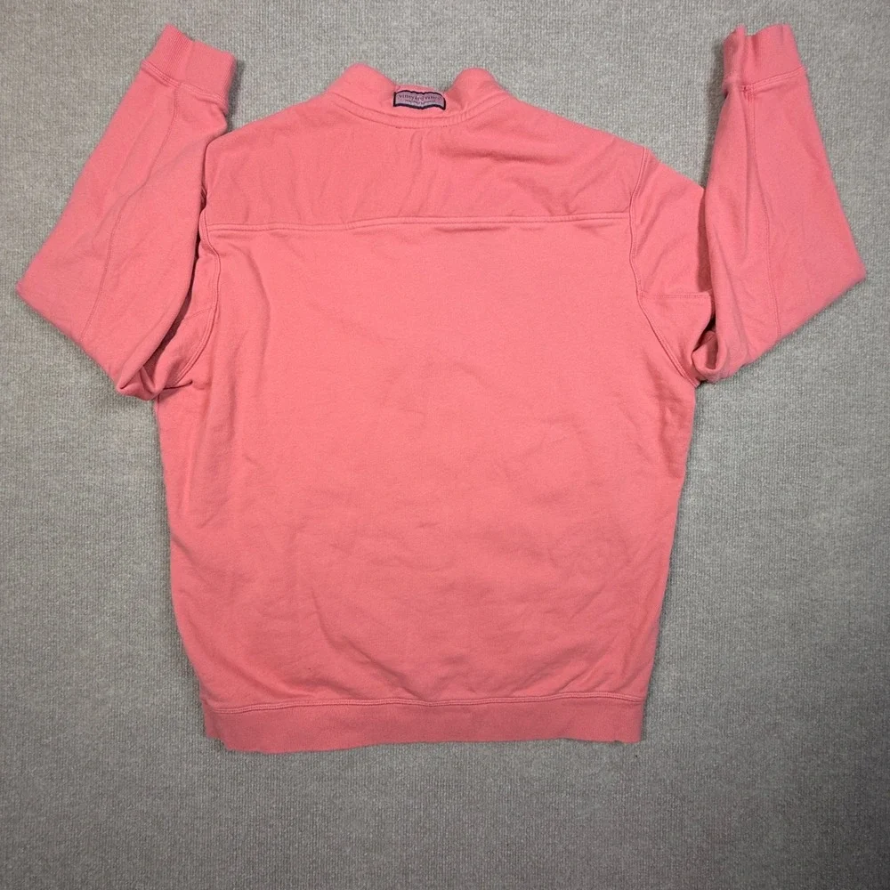 Vineyard Vines San Francisco 49ers Quarter Zip Pullover Coral Pink XL Cotton